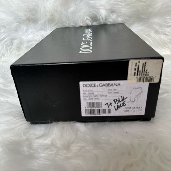 Dolce & Gabbana Lace Trim T-Strap Sandals - Picture 2 of 11